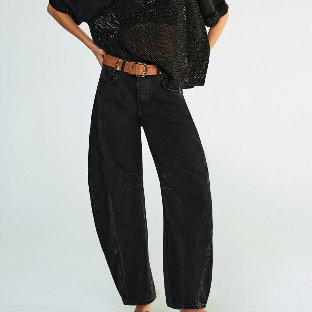 We The Free Good Luck Barrel Jeans in Soundwave